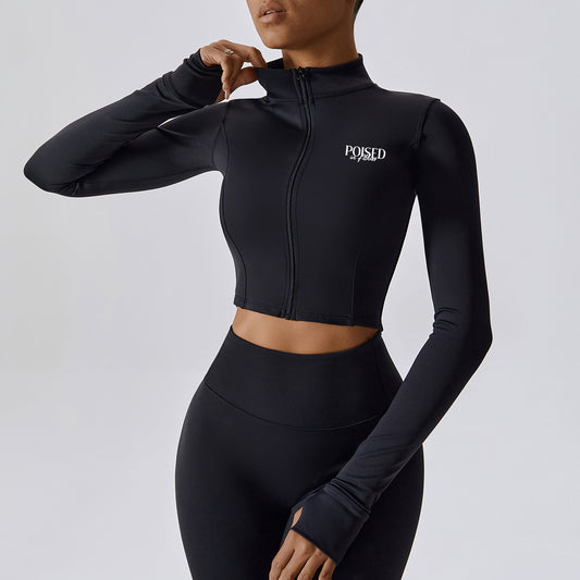 Cropped Zip Up
