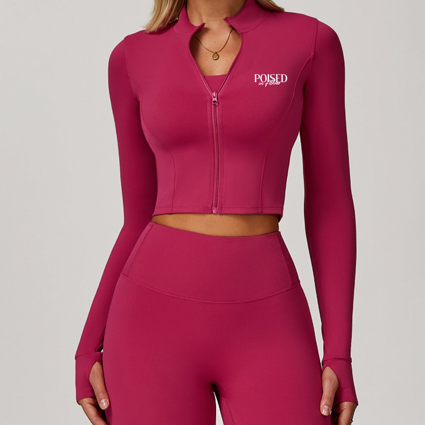 Cropped Zip Up