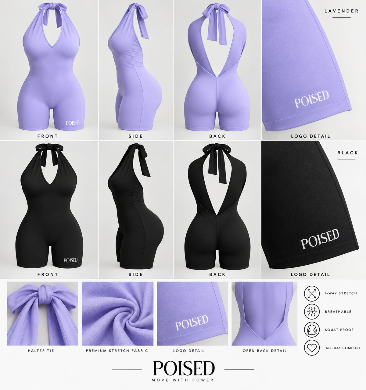 The Poised Performance Romper ⭐️
