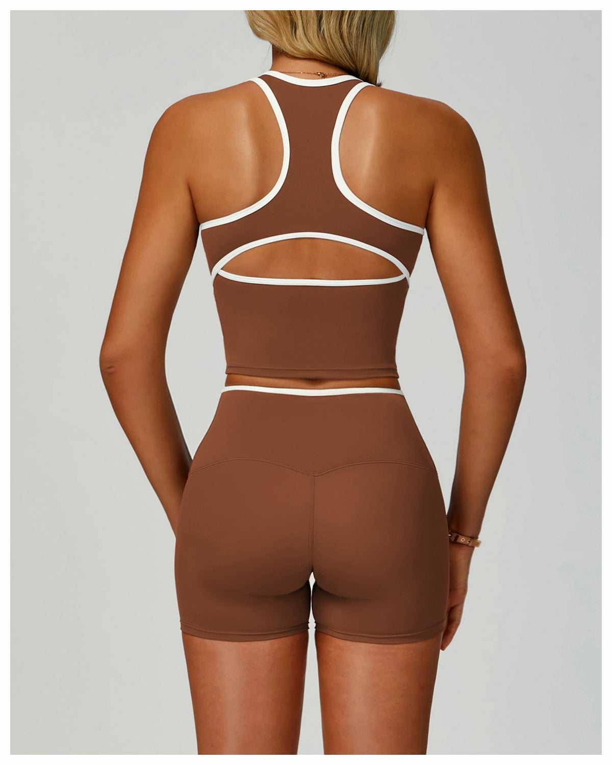 White Trim Racer Back