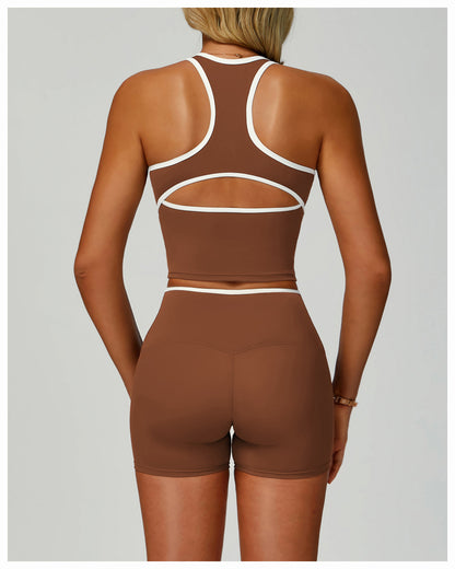 White Trim Racer Back